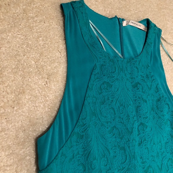 Teal Zara Trafluc Dress - Picture 5 of 10